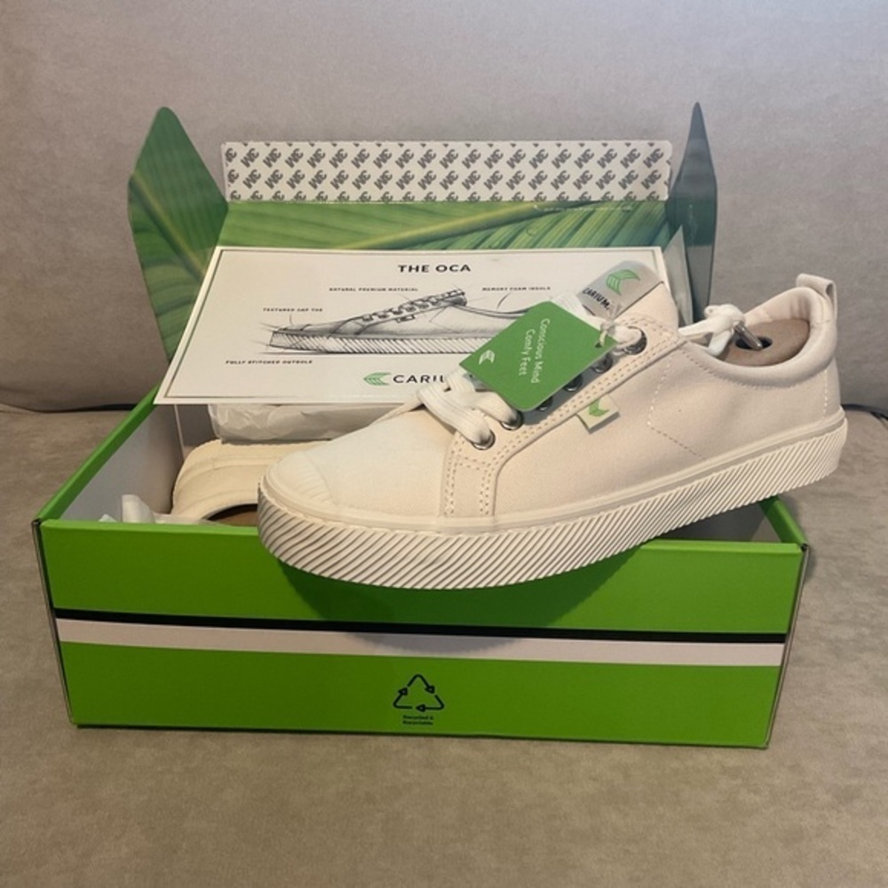CARIUMA Sneaker Canvas OCA Low Top Off White NWT Size 5.5M